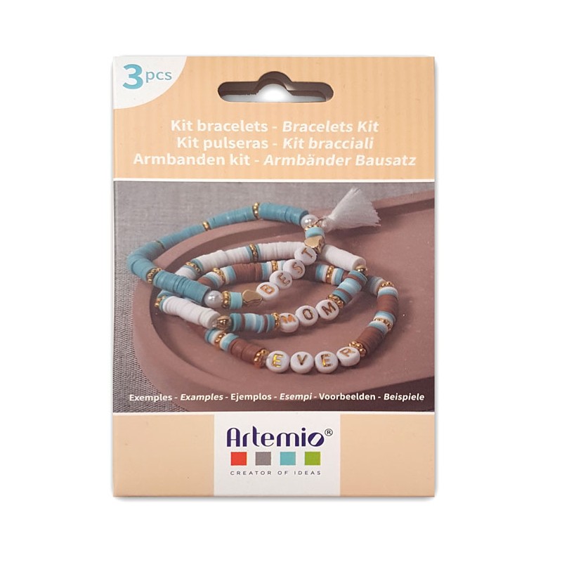 Kit DIY Bracelets x3pcs - Best mom ever
