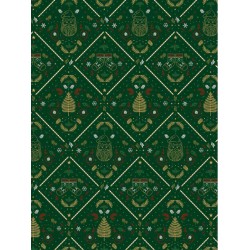 Pochette Décopatch Noël vintage , 4 feuilles 30x40 cm assorties