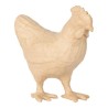 Poule en papier maché - 19 cm