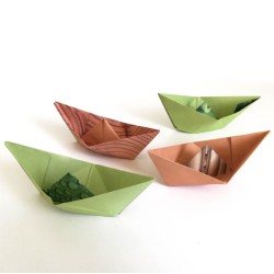 Papier Origami Nature 20x20 cm, pochette de 60 fls 70 g/m²