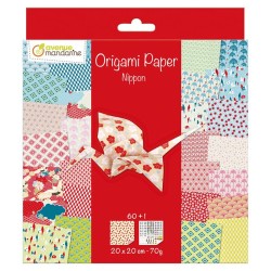 Pochette Origami Nippon 70 g/m², 60 fls 20x20 cm
