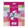 Papier Origami Liberty 20x20 cm , pochette de 60 fls 70 g/m²