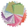 Papier Origami Liberty 20x20 cm , pochette de 60 fls 70 g/m²