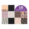 Assortiment de 10 papiers décorés 30x30 cm Artemio - Halloween