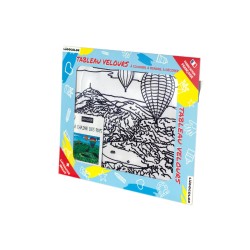 Tableau velours à colorier La Chaïne des Puys