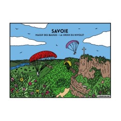Tableau velours à colorier Chambéry - Le Nivolet