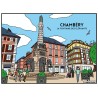 Tableau velours à colorier Chambéry - Les Eléphants