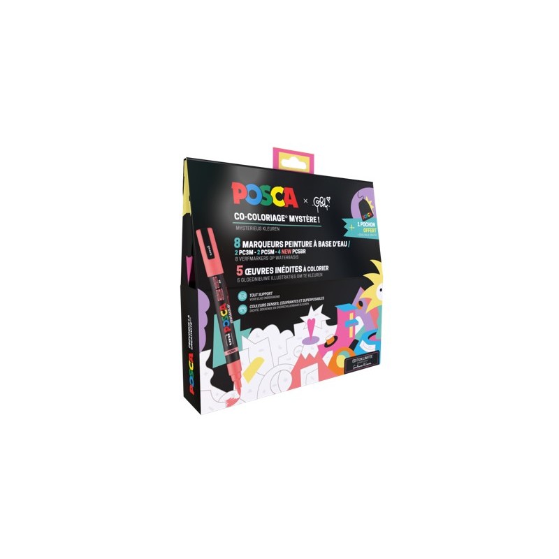 Set Coloriage Mystère Posca en Edition Limitée