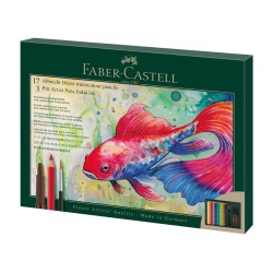 Coffret Mixed Média 17 crayons aquarellables Albrecht Dürer + 3 feutres Pitt
