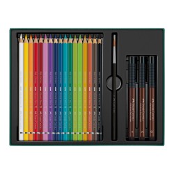 Coffret Mixed Média 17 crayons aquarellables Albrecht Dürer + 3 feutres Pitt