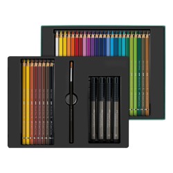 Coffret Mixed Média 32 crayons aquarellables Albrecht Dürer + 4 feutres Pitt