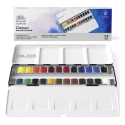 Boîte métal Sketchers' aquarelle Cotman x24 1/2 godets