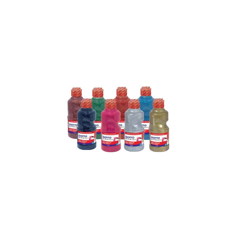Gouache scolaire pailletée Giotto, flacon 250ml