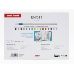 Coffret de coloriage 16 feutres Emott + 1 carnet de coloriage de 48 pages
