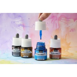 Coffret encre aquarelle Colorex - Kit d'équipement tout inclus x38pcs