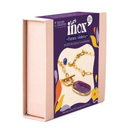 Kit DIY Bijoux inoxydables Les Inox - Parure violette