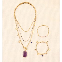 Kit DIY Bijoux inoxydables Les Inox - Parure violette