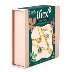 Kit DIY Bijoux inoxydables Les Inox - Parure verte