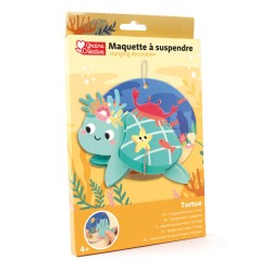 Maquette 3D en carton à suspendre - Tortue