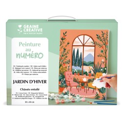 Peinture par numéro 30x40cm - Jardin d'hiver
