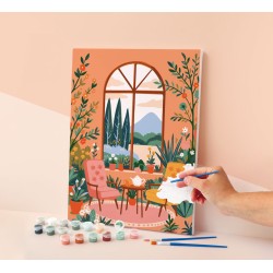 Peinture par numéro 30x40cm - Jardin d'hiver