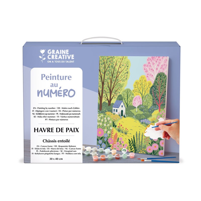 Peinture par numéro 30x40cm - Havre de paix