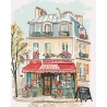 Peinture par numéros Café de la vie douce sur châssis 40x50 cm
