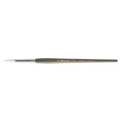 Pinceaux ronds Perla en synthétique blanc, série 1430