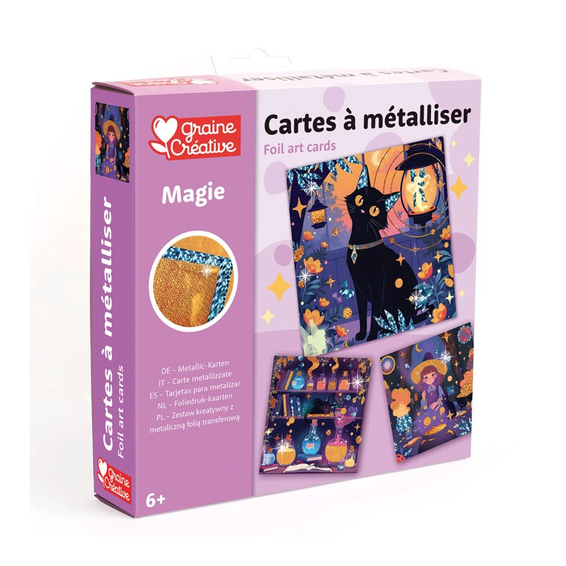 Kit Cartes à métalliser x3pcs - Magie