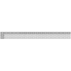 Pinceaux ronds Perla en synthétique blanc, série 1430