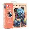 Cartes à strasser x3pcs - Monde marin