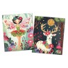 Kit Cartes à broder de sequins x2pcs - Forêt enchantée