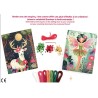 Kit Cartes à broder de sequins x2pcs - Forêt enchantée