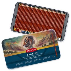 Boite métal de crayons Drawing Derwent