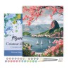 Peinture par numéros Port de Rio de Janeiro sur châssis 40x50cm