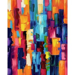 Peinture par numéros Énergie abstraite sur châssis 40x50cm