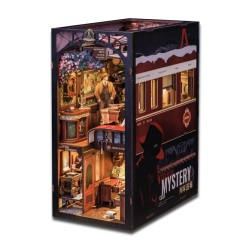 Kit maquette Book Nook en bois - Mystère dans le train