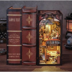 Kit maquette Book Nook en bois - Mystère dans le train
