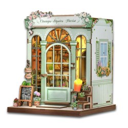 Kit maquette Book Nook en bois - Fleuriste des Champs-Elysées