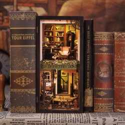 Kit maquette Book Nook en bois - Agence de détectives Rose