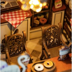 Kit maquette Book Nook en bois - Maison du café