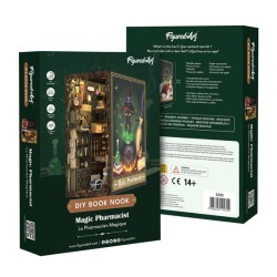Kit maquette Book Nook en bois - Le pharmacien magique