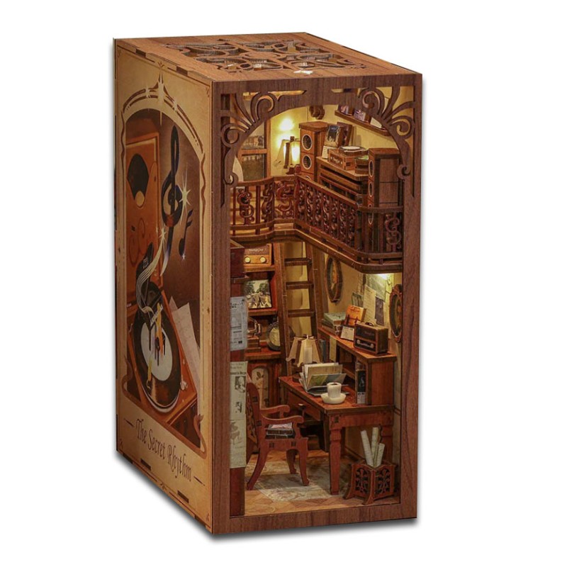 Kit maquette Book Nook en bois - Le rythme secret