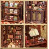 Kit maquette Book Nook en bois - Librairie des Hiboux