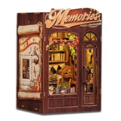 Kit maquette Book Nook en bois - Librairie musique et souvenirs