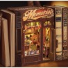 Kit maquette Book Nook en bois - Librairie musique et souvenirs