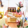 Kit maquette Maison miniature en bois - Serre et tournesols
