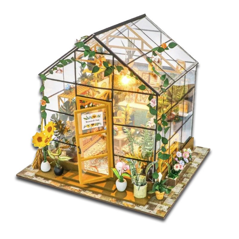 Kit maquette Maison miniature en bois - Serre ensoleillée