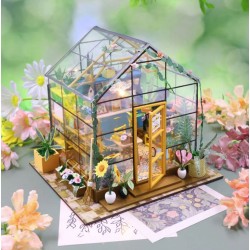 Kit maquette Maison miniature en bois - Serre ensoleillée