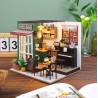 Kit maquette Maison miniature en bois - Café de l'après-midi